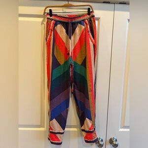 Farm Rio small multicolor pants linen